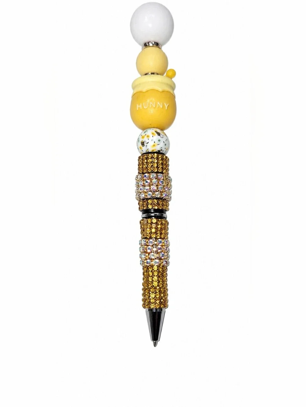 Handcrafted Beaded Rhinestone Ballpoint Pen Cute Character Handmade Gift
